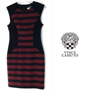 Vince Camuto Striped Sleeveless Dress Stretch 2